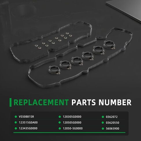VS50881SR Valve Cover Gasket Set for Acura MDX 14-20/RDX 16-18/RLX 14-20/TLX 15-20, for Honda Accord 13-17/Crosstour 13-15/Odyssey 18-21/Pilot 16-21/Ridgeline 17-20, 3.5L V6, (20PCS) in Saudi Arabia