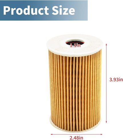 2Pcs HU7008Z Oil Filter, Replaces HU7008Z in Saudi Arabia