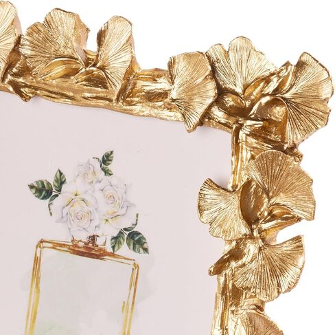 إطارات صور الصورة 5 × 7 ، إطار صورة لورق الذهب ، إطار صورة عتيقة للمنصية أو معلقة ، إطارات صور أنيقة للمكتب أو الجدار ، الطاولة ، الفضاء ، الرف (الذهب ، 5x7) in Kuwait