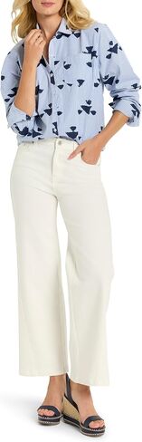Nic+Zoe Women's Strip Loces Shirt in Saudi Arabia