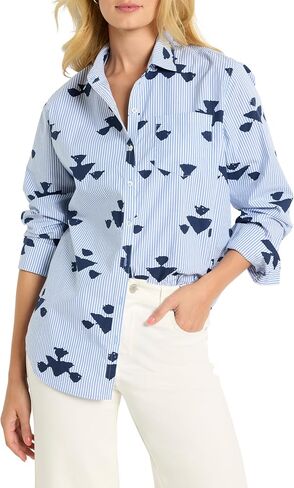 Nic+Zoe Women's Strip Loces Shirt in Saudi Arabia
