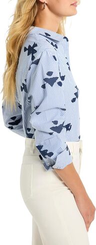 Nic+Zoe Women's Strip Loces Shirt in Saudi Arabia
