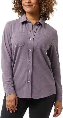 32 Degrees Ladies' Soft Fleece Button-Up Shirt – Warm, Stylish, and Perfect for Everyday Wear in Saudi Arabia