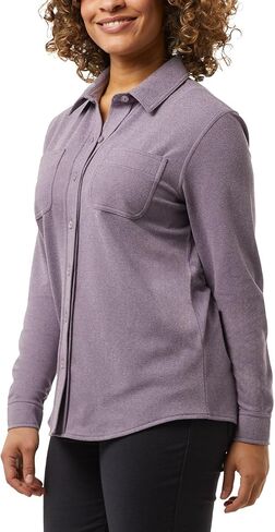 32 Degrees Ladies' Soft Fleece Button-Up Shirt – Warm, Stylish, and Perfect for Everyday Wear in Saudi Arabia