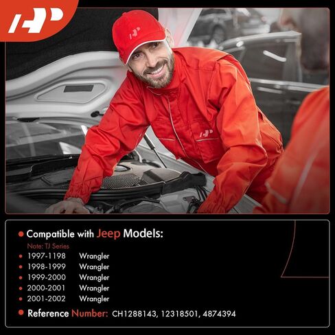 A-Premium Windshield Washer Reservoir Compatible with Select Jeep Models - TJ Series Wrangler 1997-2002, with (Washer Pump/Cap/Hose) - Replace# 4874394, 12318501 in Saudi Arabia