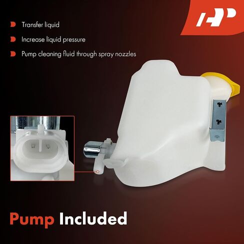 A-Premium Windshield Washer Reservoir Compatible with Select Jeep Models - TJ Series Wrangler 1997-2002, with (Washer Pump/Cap/Hose) - Replace# 4874394, 12318501 in Saudi Arabia