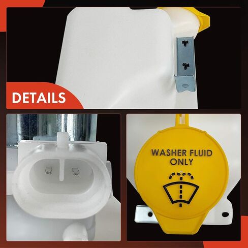 A-Premium Windshield Washer Reservoir Compatible with Select Jeep Models - TJ Series Wrangler 1997-2002, with (Washer Pump/Cap/Hose) - Replace# 4874394, 12318501 in Saudi Arabia