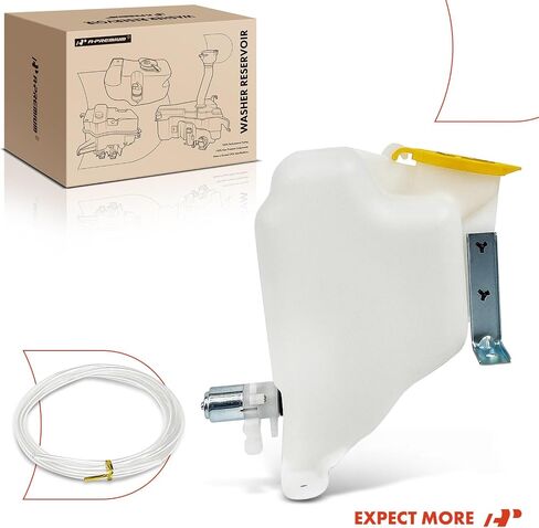 A-Premium Windshield Washer Reservoir Compatible with Select Jeep Models - TJ Series Wrangler 1997-2002, with (Washer Pump/Cap/Hose) - Replace# 4874394, 12318501 in Saudi Arabia