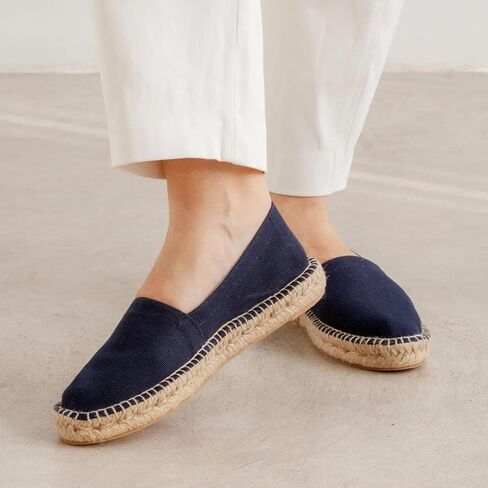 Mila Espadrille Flats: Sustainable, Vegan, Classic Style. Made in Spain in Saudi Arabia