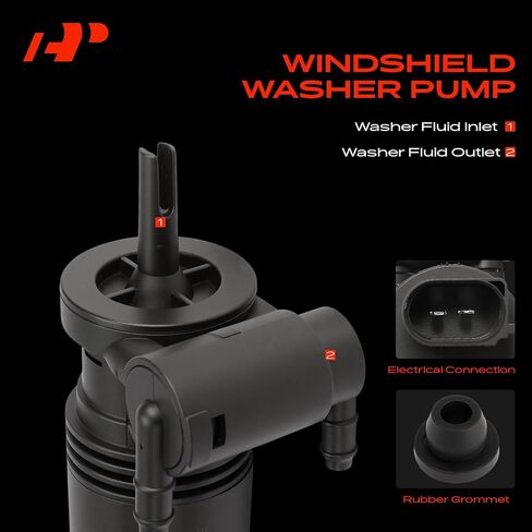 A-Premium Front Windshield Washer Pump متوافقة مع Land Rover Range Rover 2018-2022 ، Discovery 2017-2024 ، Range Rover Sport 2018-2022 in Saudi Arabia