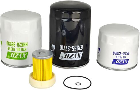 Filter Kit Compatible with Kubota B26 B7500 B7510 B7610 B7800 B2910 B2710 B2410 HSD HST B2301HSD B2410HSE B2601HSD B2630HSD B2650HSD B2650HSDC B7500HSD Fuel Transmission Hydraulic Oil Filter in Saudi Arabia