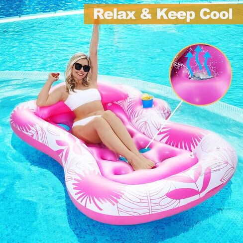 73 "x50" تطفو حمام سباحة كبير للبالغين مع حامل الكأس والوسادة القابلة للفصل ، وغطاء الشمس القابل للنفخ دباغة متسكبة لحفل البليار in Kuwait