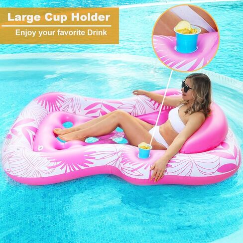 73 "x50" تطفو حمام سباحة كبير للبالغين مع حامل الكأس والوسادة القابلة للفصل ، وغطاء الشمس القابل للنفخ دباغة متسكبة لحفل البليار in Kuwait