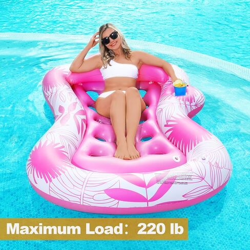 73 "x50" تطفو حمام سباحة كبير للبالغين مع حامل الكأس والوسادة القابلة للفصل ، وغطاء الشمس القابل للنفخ دباغة متسكبة لحفل البليار in Kuwait