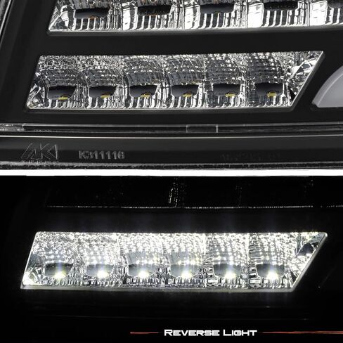 AKKON - For 2015-2021 Subaru WRX/WRX STI C-Shape LED Sequential Signal Black Projector Headlight + FULL LED Tail Brake Light in Saudi Arabia