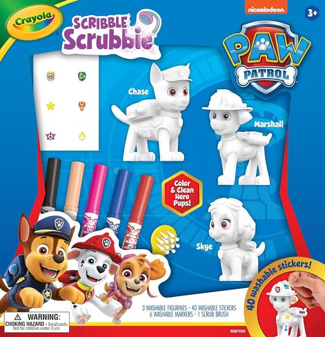 Crayola Scribble Scrubbies PAW Patrol Playset, PAW Patrol Figurines, PAW Patrol Toy for Boys & Girls, Gift for Kids, Ages 3+ in Kuwait