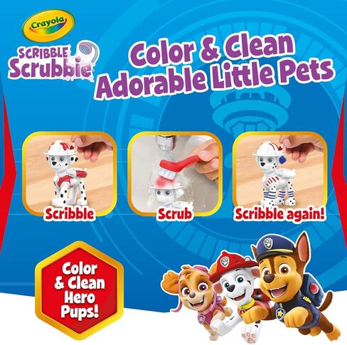 Crayola Scribble Scrubbies PAW Patrol Playset, PAW Patrol Figurines, PAW Patrol Toy for Boys & Girls, Gift for Kids, Ages 3+ in Kuwait