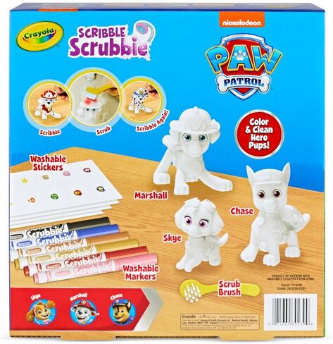 Crayola Scribble Scrubbies PAW Patrol Playset, PAW Patrol Figurines, PAW Patrol Toy for Boys & Girls, Gift for Kids, Ages 3+ in Kuwait
