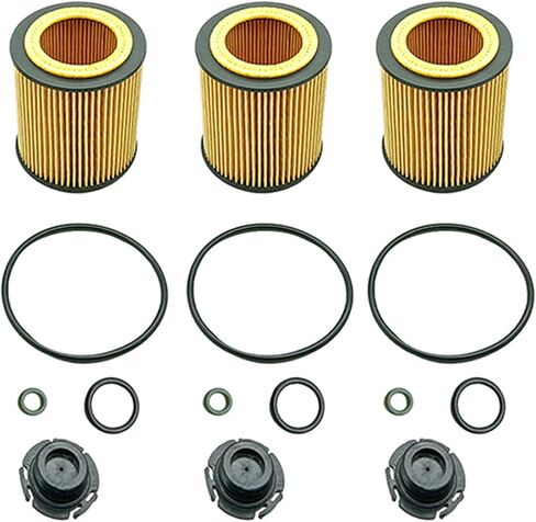 3 Pieces Engine Oil Filter WL7509 HU816/z for BMW 125I 2011 Z4 2012-2016 X1 2013-2015 528I 2012-2016 520I 2014-2015 428I 2014-2016 420I 2016 328I 2012-2016 320I 2013-2018 228I 2014-2016 OF074 FOP284 in Saudi Arabia