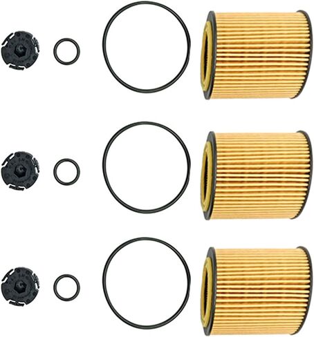 3 Pieces Engine Oil Filter WL7509 HU816/z for BMW 125I 2011 Z4 2012-2016 X1 2013-2015 528I 2012-2016 520I 2014-2015 428I 2014-2016 420I 2016 328I 2012-2016 320I 2013-2018 228I 2014-2016 OF074 FOP284 in Saudi Arabia