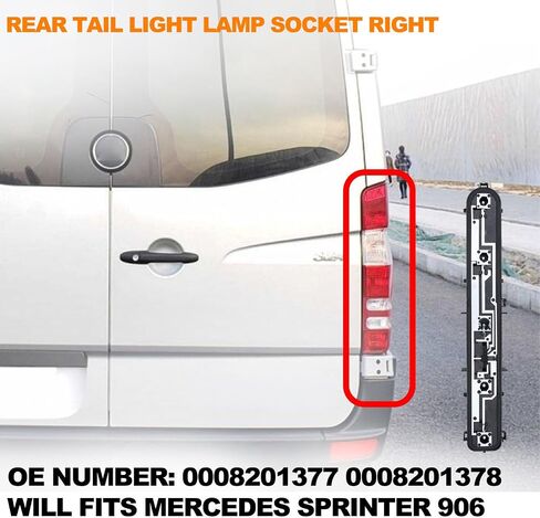 MP & PV Auto Parts Sprinter Board ، لوحة دوائر الخليط الأيمن واليمين للسيارات متوافقة مع Mercedes Van Sprinter W906 2500 3500 2007-2018 OE 0008201378،0008201377 (يمين) in Kuwait