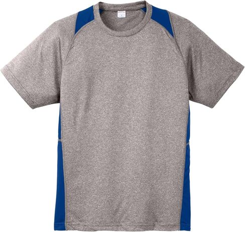 SPORT-TEK Heather Colorblock Contender Tee in Saudi Arabia