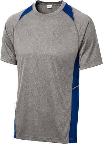 SPORT-TEK Heather Colorblock Contender Tee in Saudi Arabia