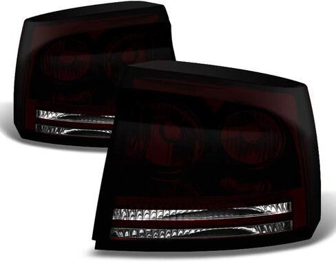 Acanii - لعام 2006 2007 2008 Dodge Charger Red Lights Lights Lights Lamps 06-08 اليسار+اليمين in Saudi Arabia