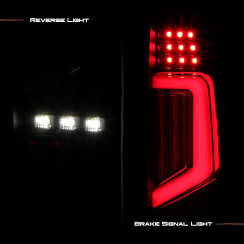 AKKON - Fit 2005-2021 Nissan Frontier 05-21 [Full LED] Tail Lights Rear Brake Clear Light Bar w/Greeting Animation Show Black Lens Lamp Pair Replacement in Saudi Arabia
