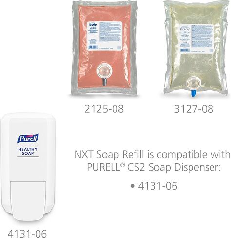 Gojo nxt Spa Bath Body & Hair Shampoo ، عطر الأزهار ، 1000 مل إعادة ملء لموزع Gojo nxt على غرار الدفع (حزمة 8)-2152-08 in Saudi Arabia