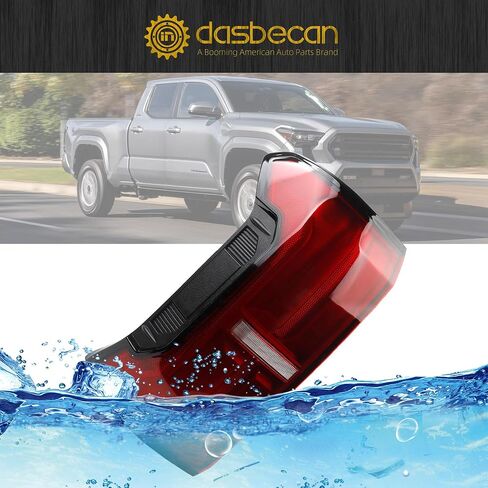 LED Dasbecan Tail Light Assembly LED (بدون مفتاح الباب الخلفي) متوافق مع 2024 2025 Toyota Tacoma مصباح خلفي خلفي الجانب الأيسر 81560-AK050 in Saudi Arabia