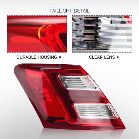 Tail Light Compatible with 2013 2014 2015 2016 2017 2018 2019 Ford Taurus Outer Rear Lamp Taillight Replace FO2804108 DG1Z13405AA Left Driver Side in Saudi Arabia
