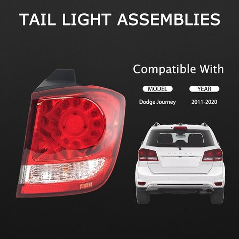 KARPAL Left Driver Side Tail Light Compatible With 2009-2018 Dodge Ram 1500 2500 3500 w/Bulb, Replaces CH2818124 55277415AF in Saudi Arabia