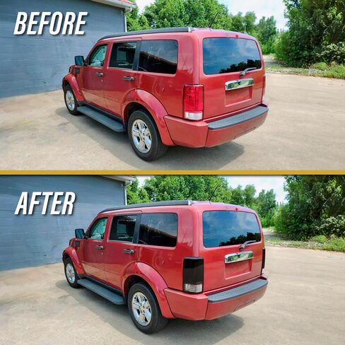 USR 07-11 Nitro Tail Light – Pair of Tail Lamps (Left + Right) - Compatible with 2007-2011 Dodge Nitro - All Models (DARK SMOKED RED TAIL LIGHTS/Plug & Play Ready) in Saudi Arabia