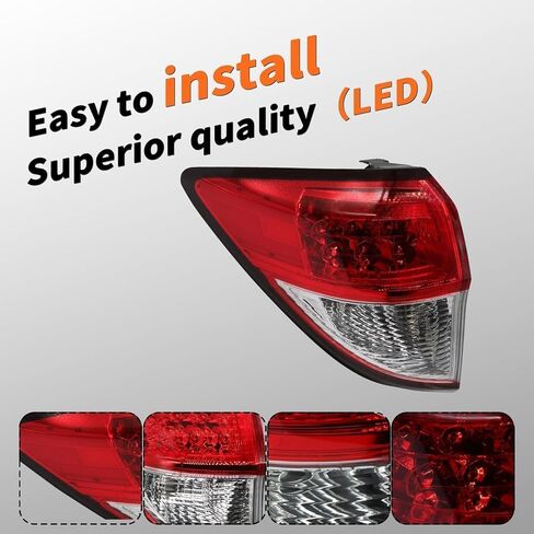 HO2804119 خارجي ضوء الذيل الجانب الأيسر متوافق مع 2019 2020 2021 2022 HRV HR-V DRIVER LAPE LAMP LAMPANTALLIGHT 335-52T-7WA31 11681090 11681091 in Saudi Arabia