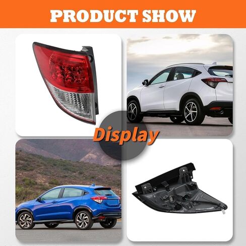 HO2804119 خارجي ضوء الذيل الجانب الأيسر متوافق مع 2019 2020 2021 2022 HRV HR-V DRIVER LAPE LAMP LAMPANTALLIGHT 335-52T-7WA31 11681090 11681091 in Saudi Arabia