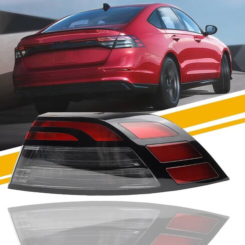 مجموعة ضوء الذيل Dasbecan LED متوافق مع 2023 2024 2025 Honda Accord Illight الخلفية المصباح الخلفي جانب الراكب 33500-30A-A01 in Kuwait