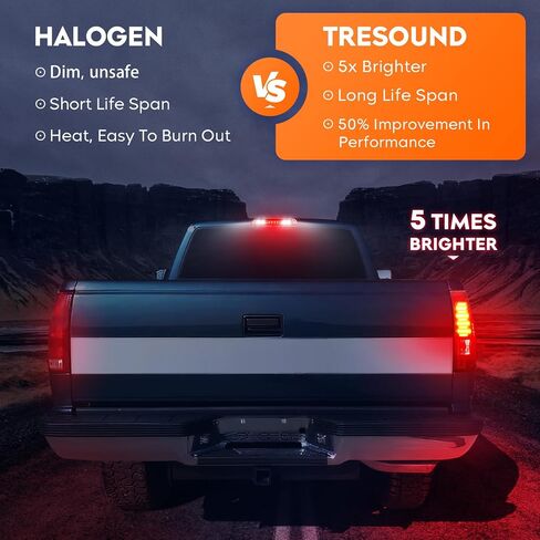 Tail Light + 3rd Brake Cargo Lamp for Chevy Silverado 1500 2500 2003-2006, GMC Sierra 1500 2500 3500 & 1500 2500 HD 2004-2006, Third High Mount Stop Light Rear LED Taillight, 19169002 19169004 in Saudi Arabia