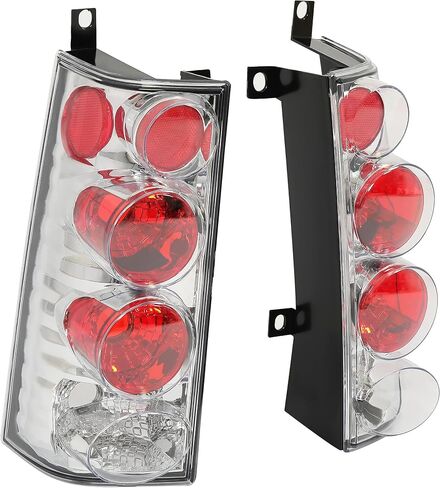 أضواء ذيل Kuafu متوافقة مع 1996-2002 Chevy Express/GMC Savana 1500 2500 3500 Laillights Driver Side (Housing Black and Clear Clear) in Saudi Arabia