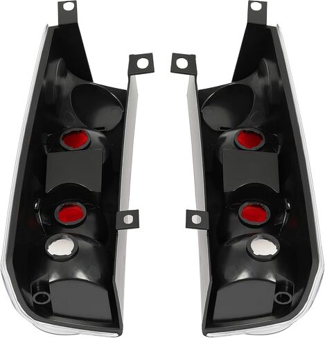أضواء ذيل Kuafu متوافقة مع 1996-2002 Chevy Express/GMC Savana 1500 2500 3500 Laillights Driver Side (Housing Black and Clear Clear) in Saudi Arabia