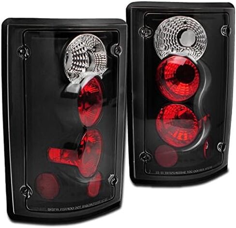 Tail Brake Lights Lamps Black Compatible with 1995-2006 Ford Econoline Van E-Series / 2000-2006 Excursion in Kuwait