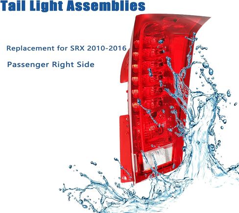 Passenger Right Side Replacement for SRX 2010-2016 RH Rear Tail Lamp Brake Light Red Lens 22774015 GM2801255 in Saudi Arabia