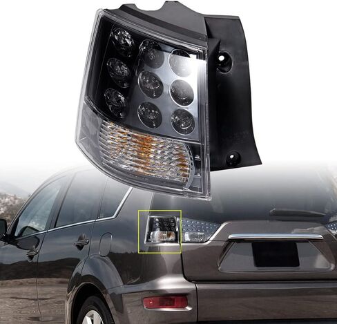 مستودع Astra ترك الفرامل اليسار توقف ضوء الذيل مصباح إشارة الإشارة متوافق مع 2007-2013 Mitsubishi Outlander Ex Driver Side Taillamp in Kuwait