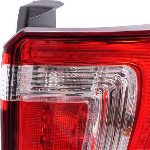 KUAFU Tail Light w/Bulb Compatible with 2016-2019 Ford Explorer Tail Lamp Rear Brake Lamp Red+Clear Lens Plastic Driver Side Replacement for FB5Z13405A FO2800251 in Saudi Arabia