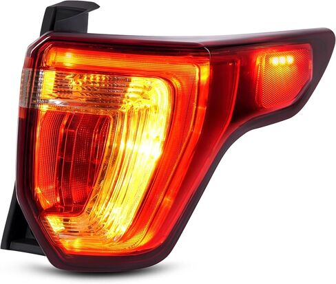 KUAFU Tail Light w/Bulb Compatible with 2016-2019 Ford Explorer Tail Lamp Rear Brake Lamp Red+Clear Lens Plastic Driver Side Replacement for FB5Z13405A FO2800251 in Saudi Arabia