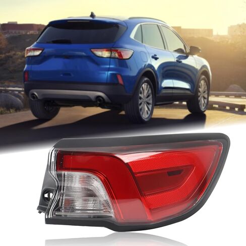 LED Outer Tail Light Rear Lamp Assembly Compatible with 2020-2022 Ford Escape Right Passenger Side LJ6Z-13404-E in Kuwait