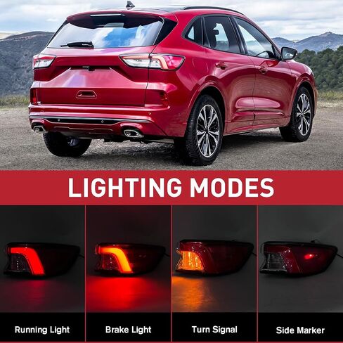 LED Outer Tail Light Rear Lamp Assembly Compatible with 2020-2022 Ford Escape Right Passenger Side LJ6Z-13404-E in Kuwait