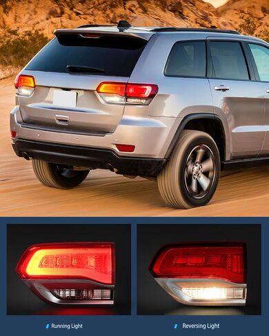 Nilight Taillight Assembly Compatible with 2014 2015 2016 2017 2018 2019 2020 Jeep Grand Cherokee Laredo/Limited/Overland/Summit Tail Lights Outer Passenger Side w/Bulbs in Saudi Arabia
