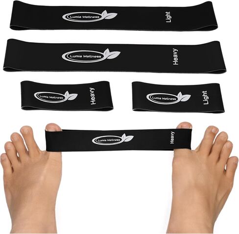 Toe Bands, Mini Latex Bands for Exercise & Stretch,Toe, Foot, and Ankle Strengthening 4-Pack, (Blue) in Saudi Arabia