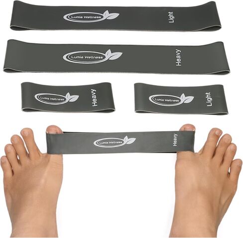 Toe Bands, Mini Latex Bands for Exercise & Stretch,Toe, Foot, and Ankle Strengthening 4-Pack, (Blue) in Saudi Arabia